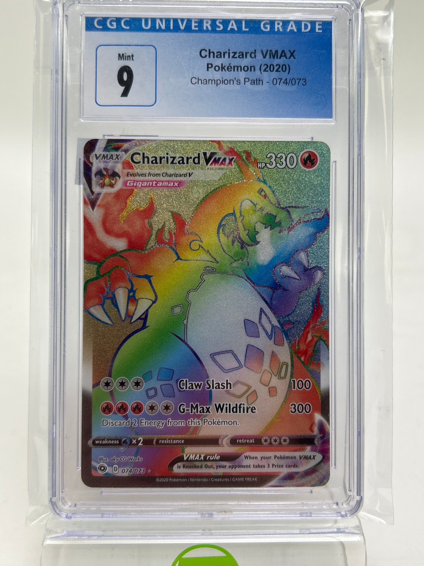 Pokémon TCG Champions Path Charizard VMAX 74/73 Holo English CGC 9