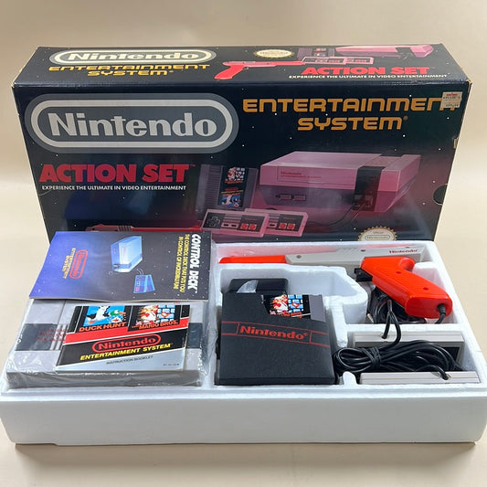 Nintendo Entertainment System NES Action Set NES-001 Gray