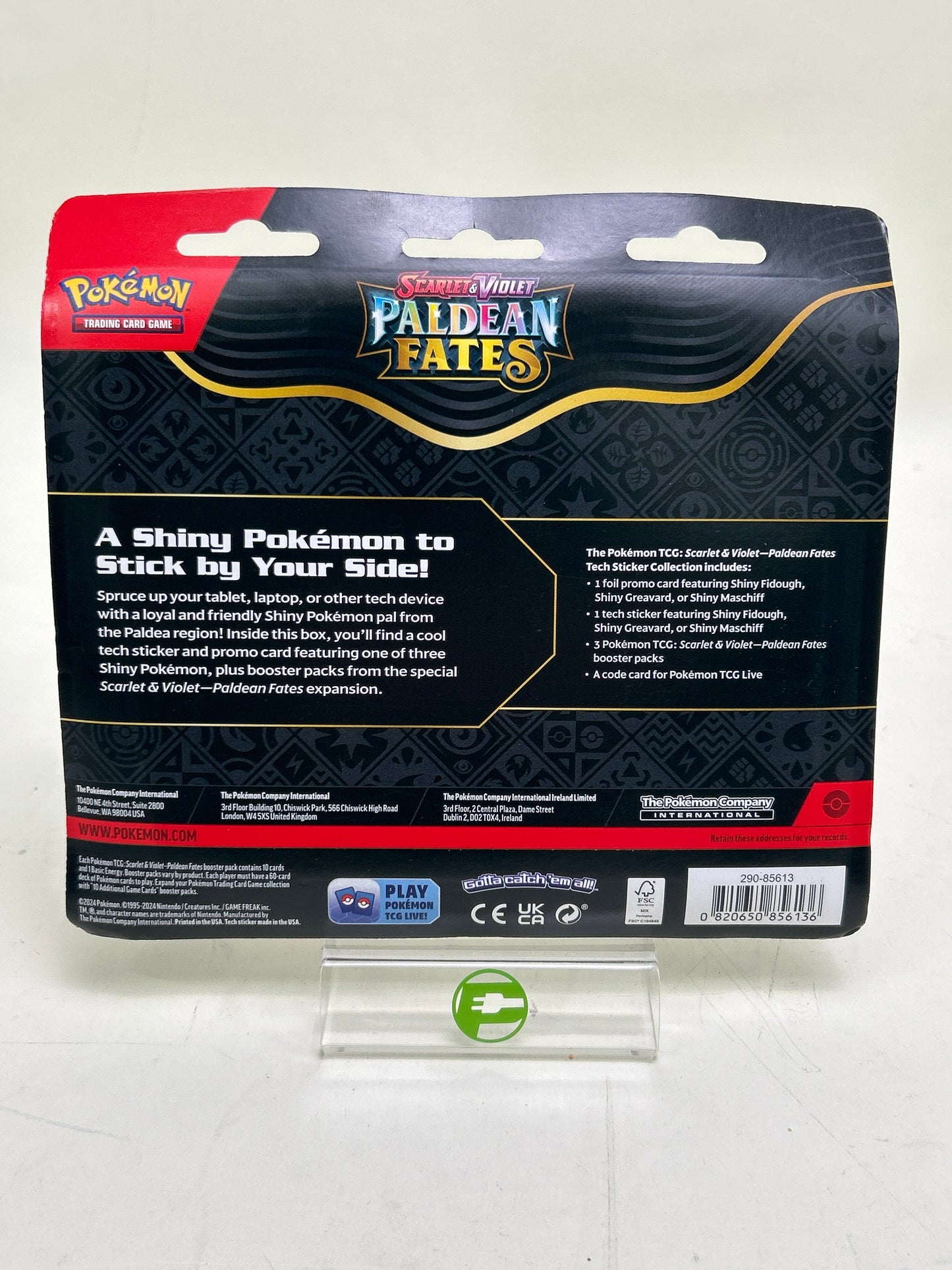 New Pokémon TCG Paldean Fates Tech Sticker Collection Greavard