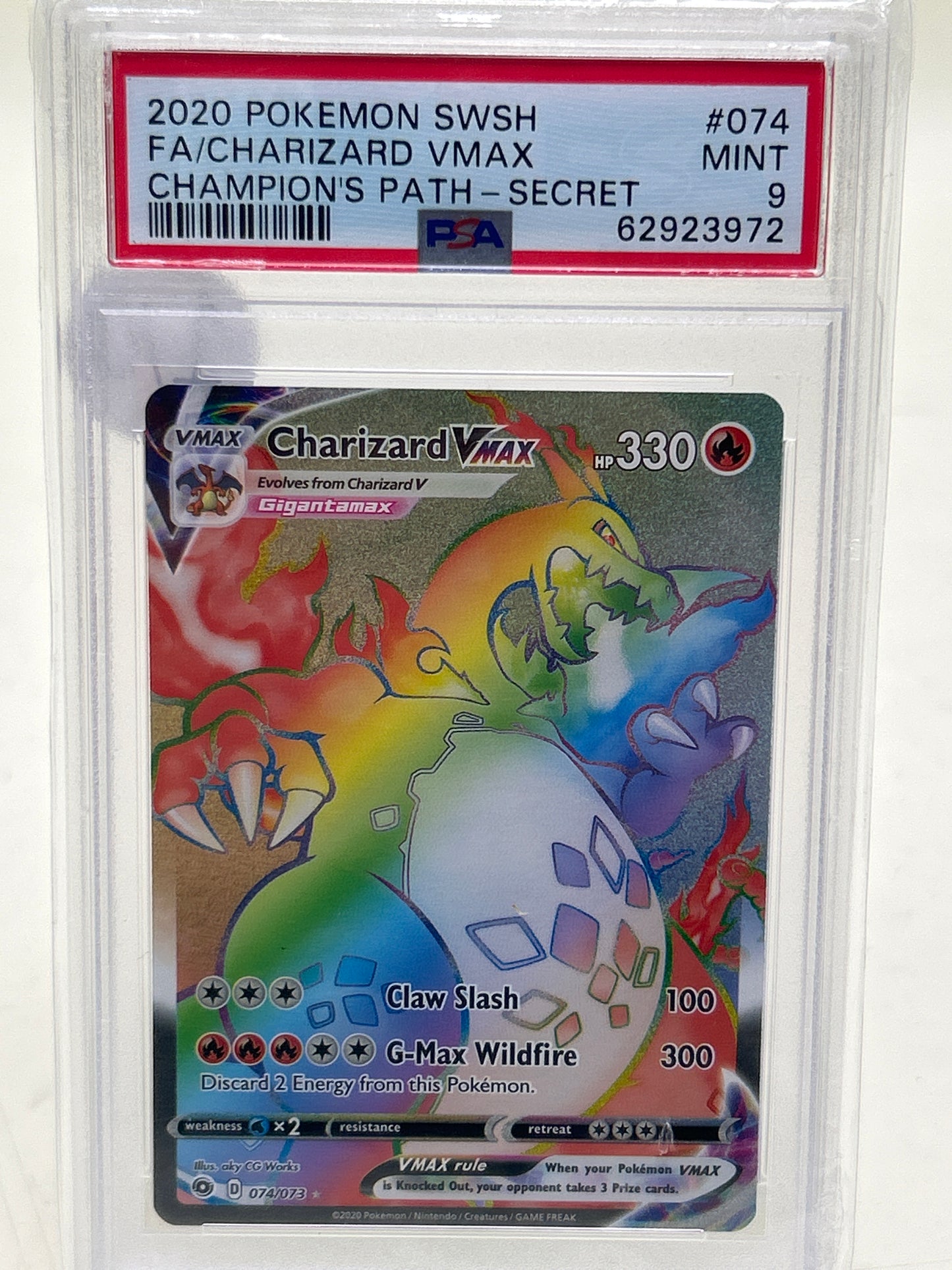 Pokémon TCG Champions Path Charizard VMax 74 English PSA 9 MINT