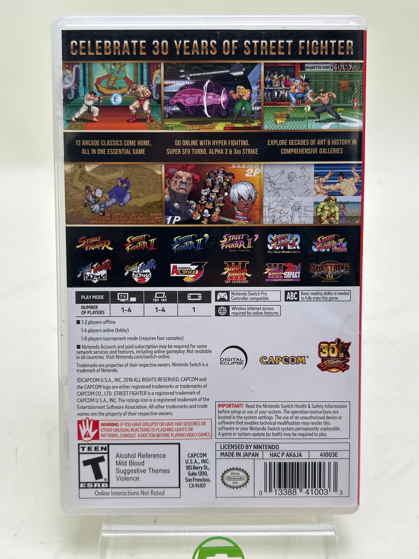 Street Fighter 30th Anniversary Collection (Nintendo Switch, 2018)