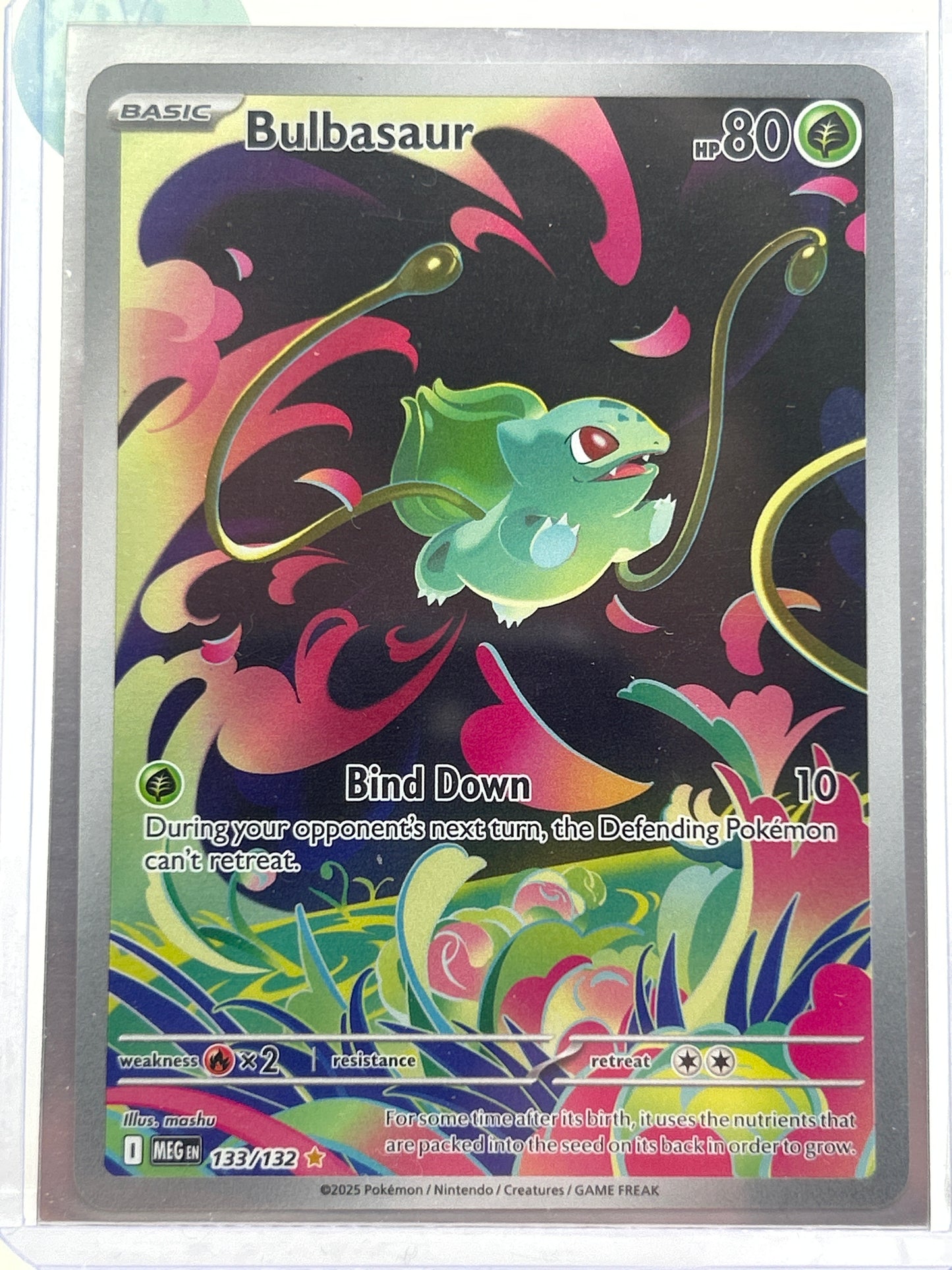 Pokémon TCG Mega Evolution Bulbasaur Non Stamp 133 English