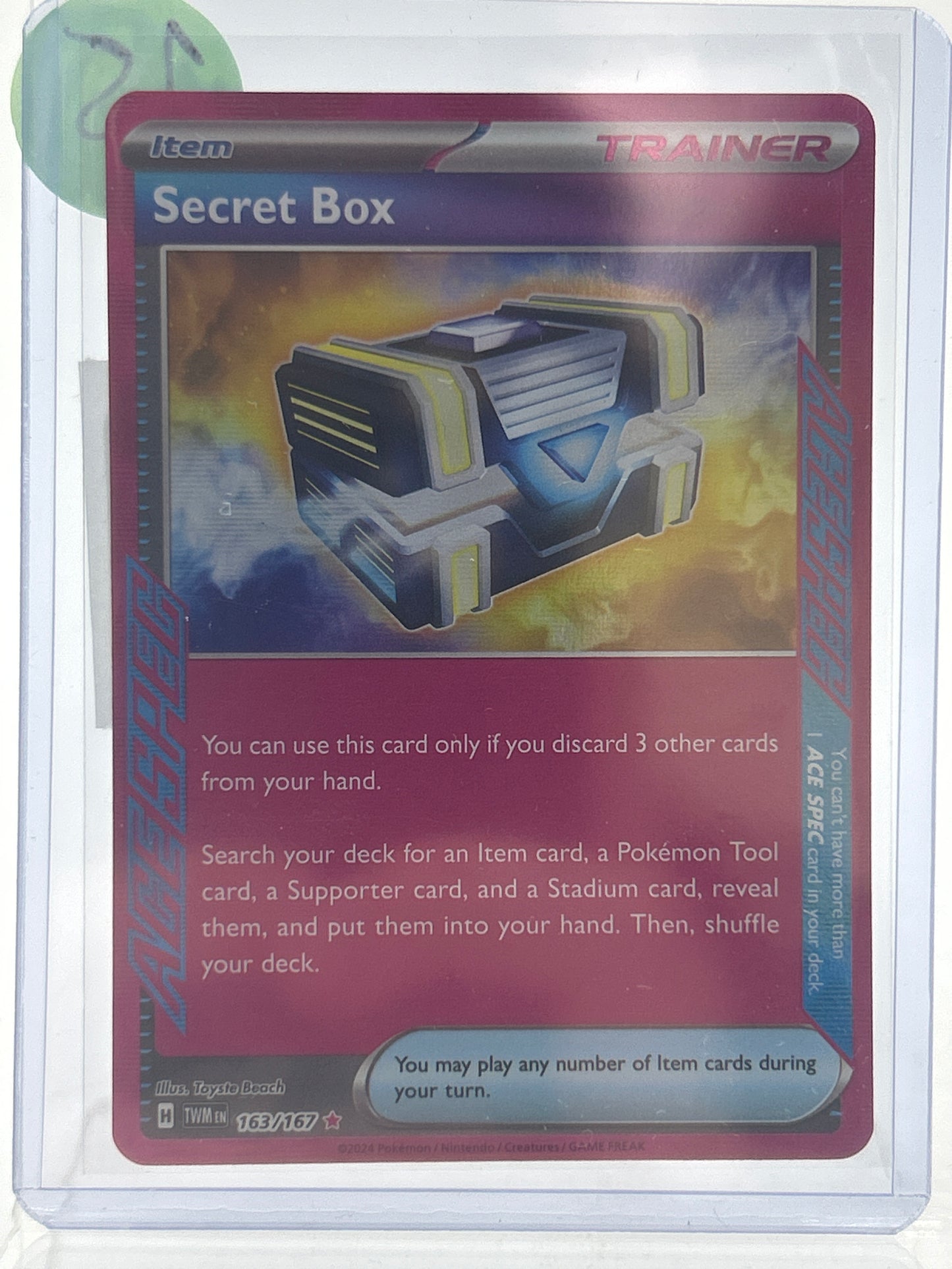 Pokémon TCG Twilight Masquerade Secret Box 163/167 English