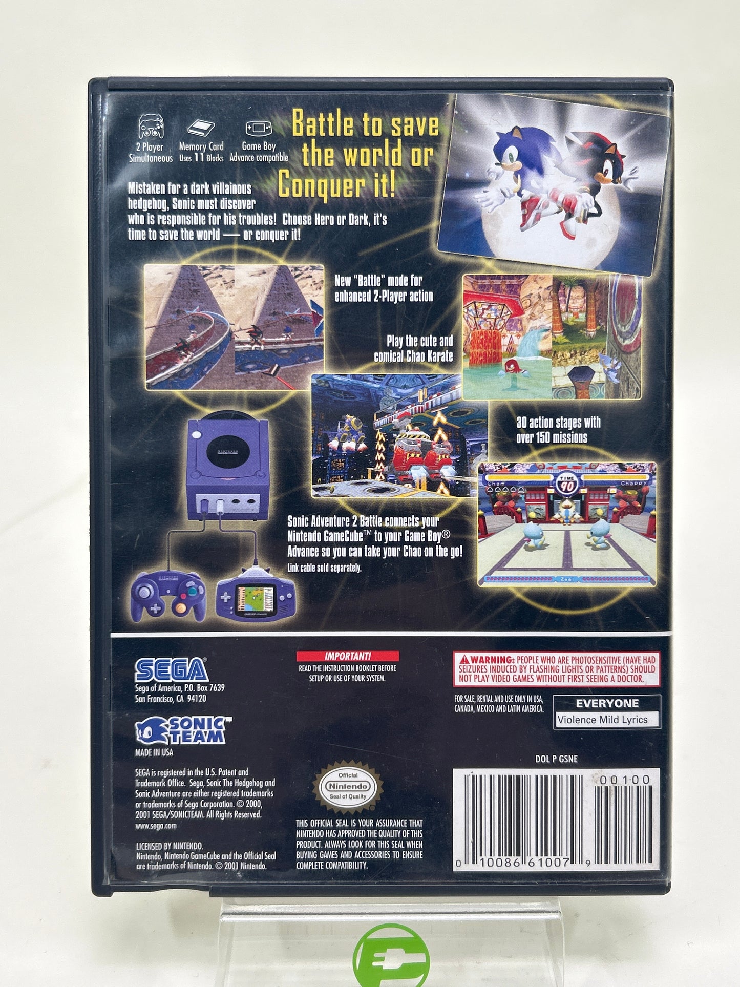 Sonic Adventure 2 Battle (Nintendo GameCube, 2002)