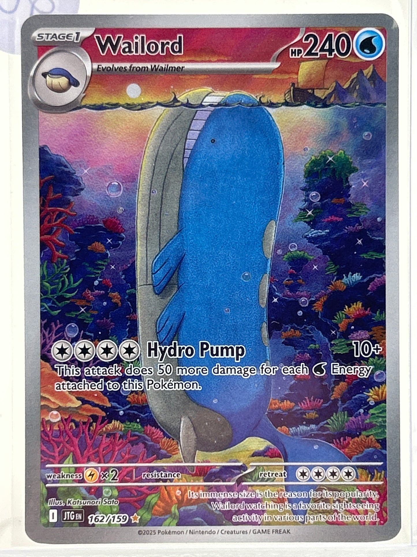 Pokémon TCG Journey Together Wailord 162 English