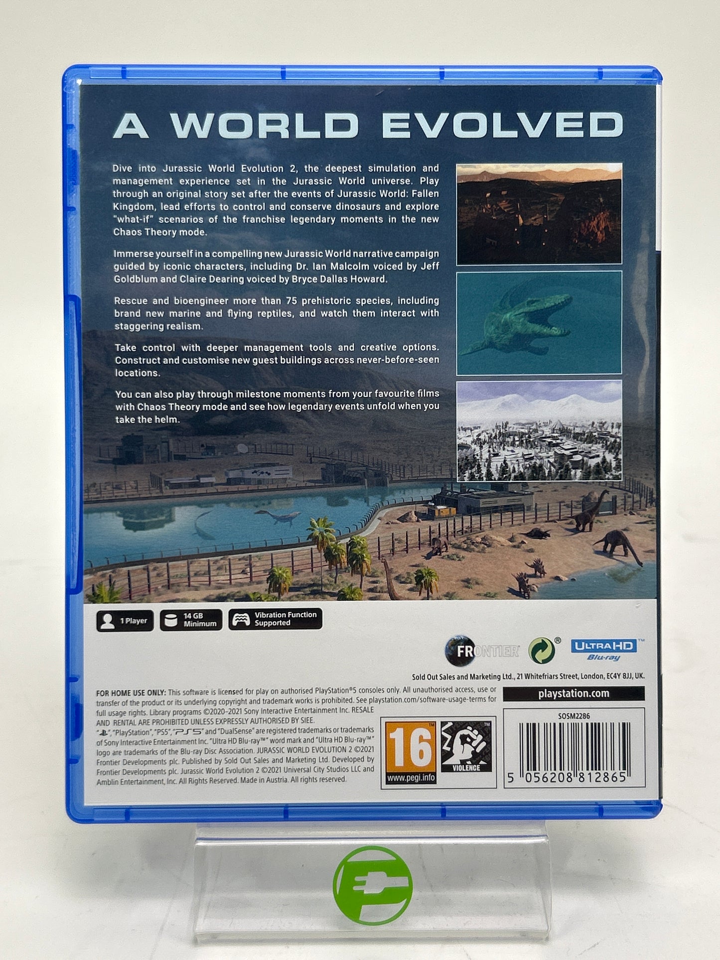 Jurassic World Evolution 2 (Sony PlayStation 5 PS5, 2021) PAL