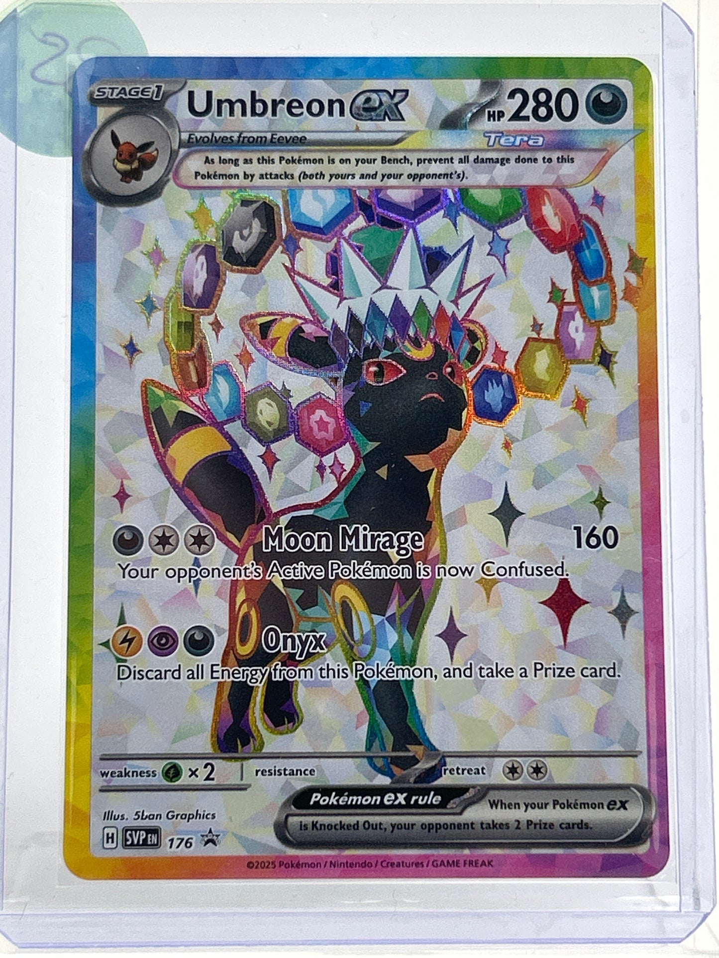 Pokémon TCG Prismatic Evolutions Umbreon ex 176 English