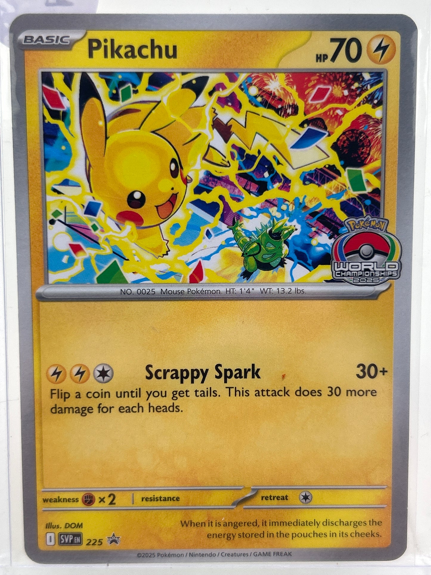 Pokémon TCG World Championships Pikachu 225 English