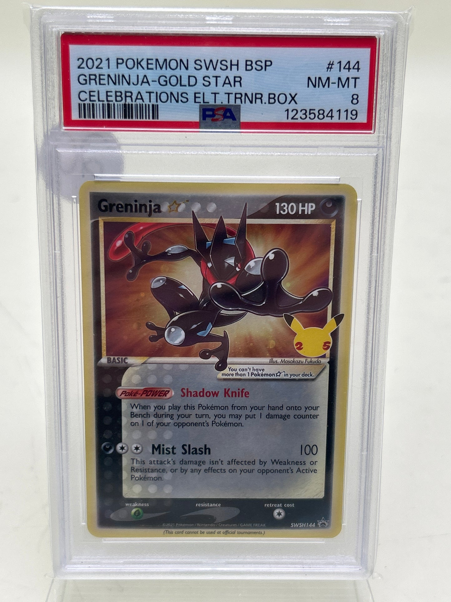 Pokémon TCG Celebrations Greninja PSA 8 English PSA 8