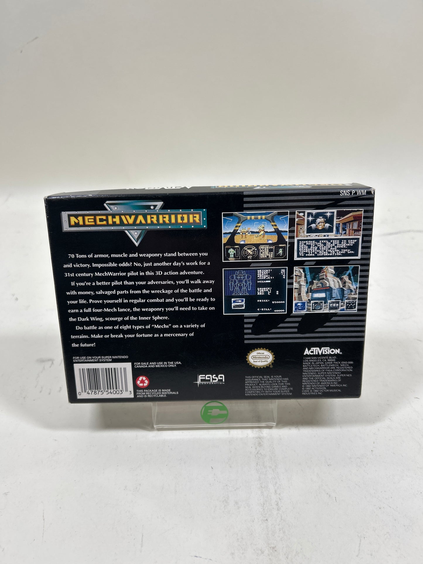 MechWarrior (Super Nintendo SNES, 1993) CIB