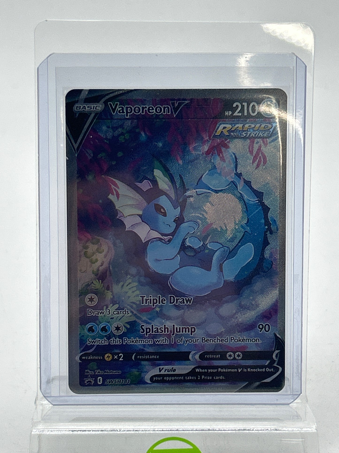 Pokémon TCG Sword & Shield Vaporeon V SWSH181 English