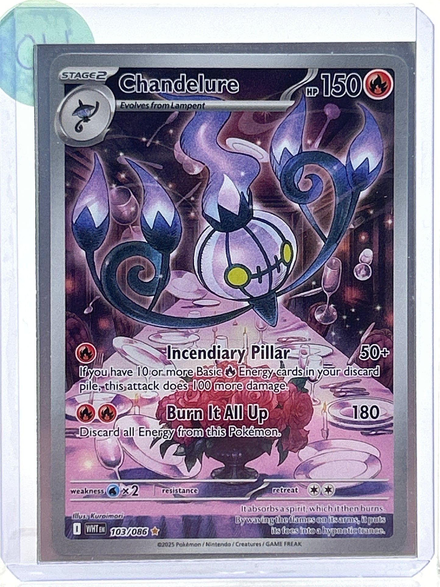 Pokémon TCG White Flare Chandelure 103/086 English
