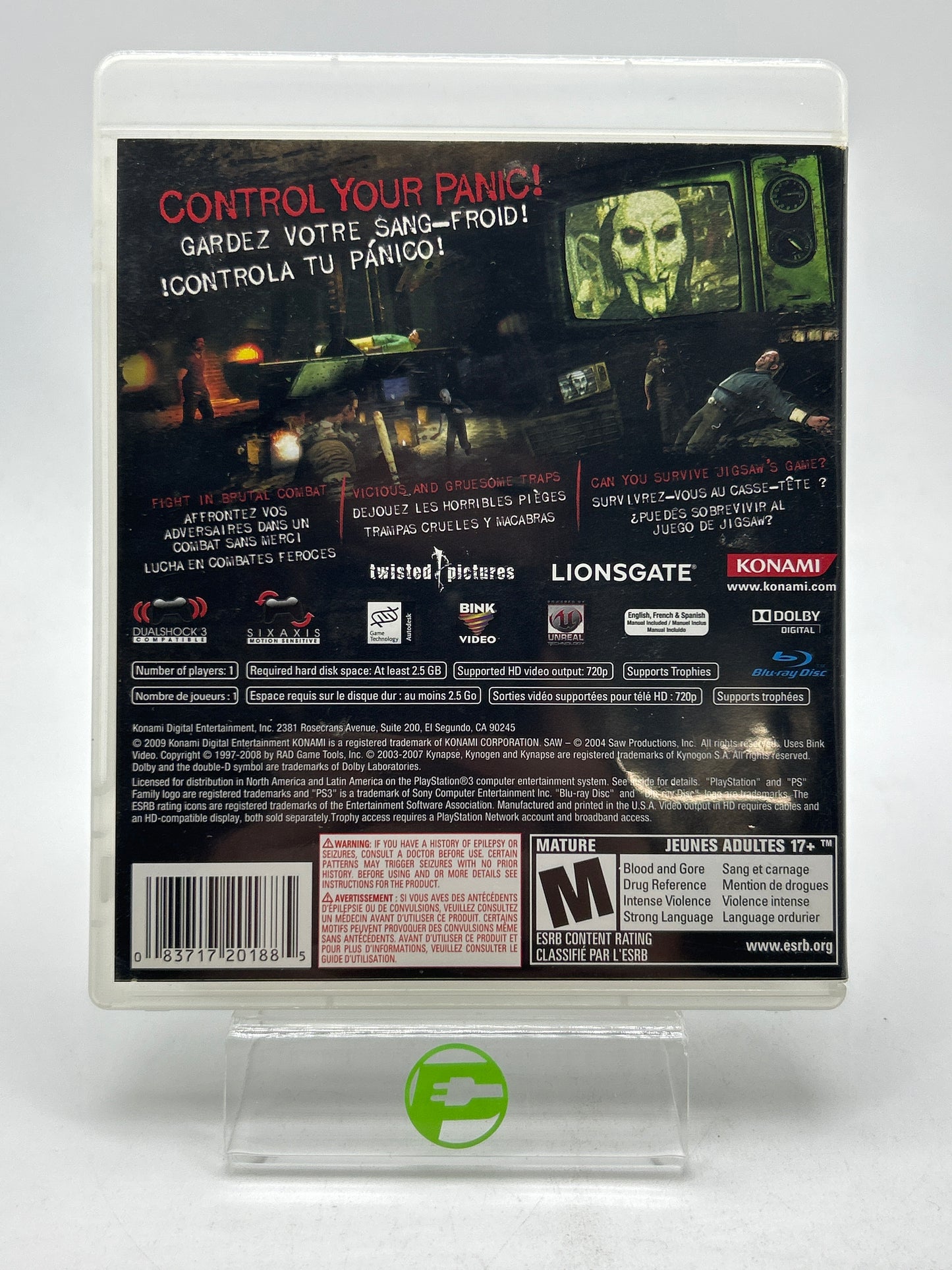 SAW (Sony PlayStation 3 PS3, 2009)