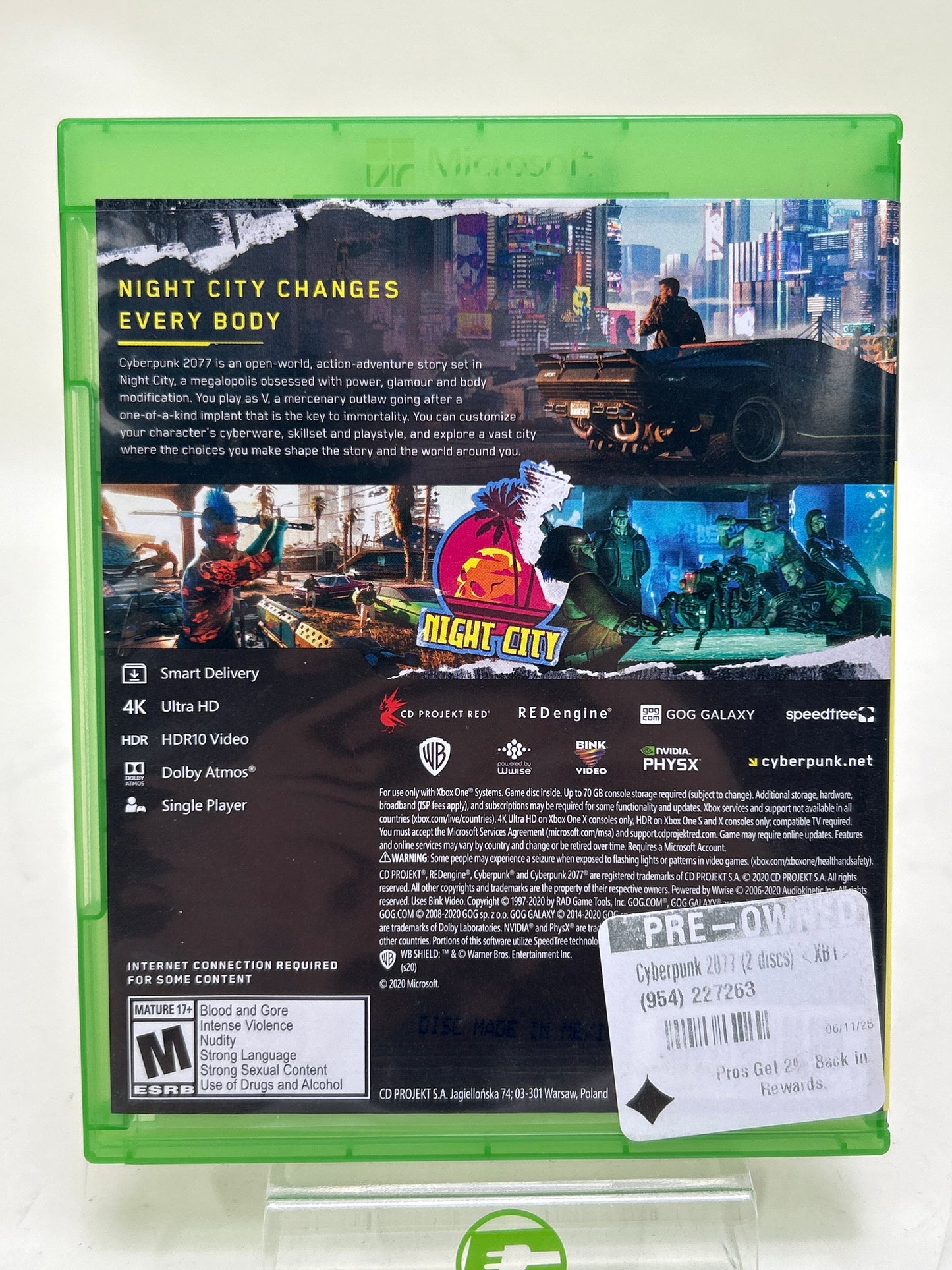 Cyberpunk 2077 (Microsoft Xbox One, 2020)