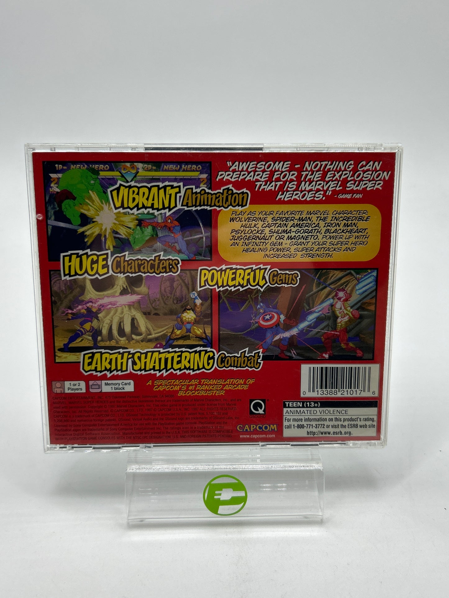 Marvel Super Heroes (Sony PlayStation 1 PS1, 1996)