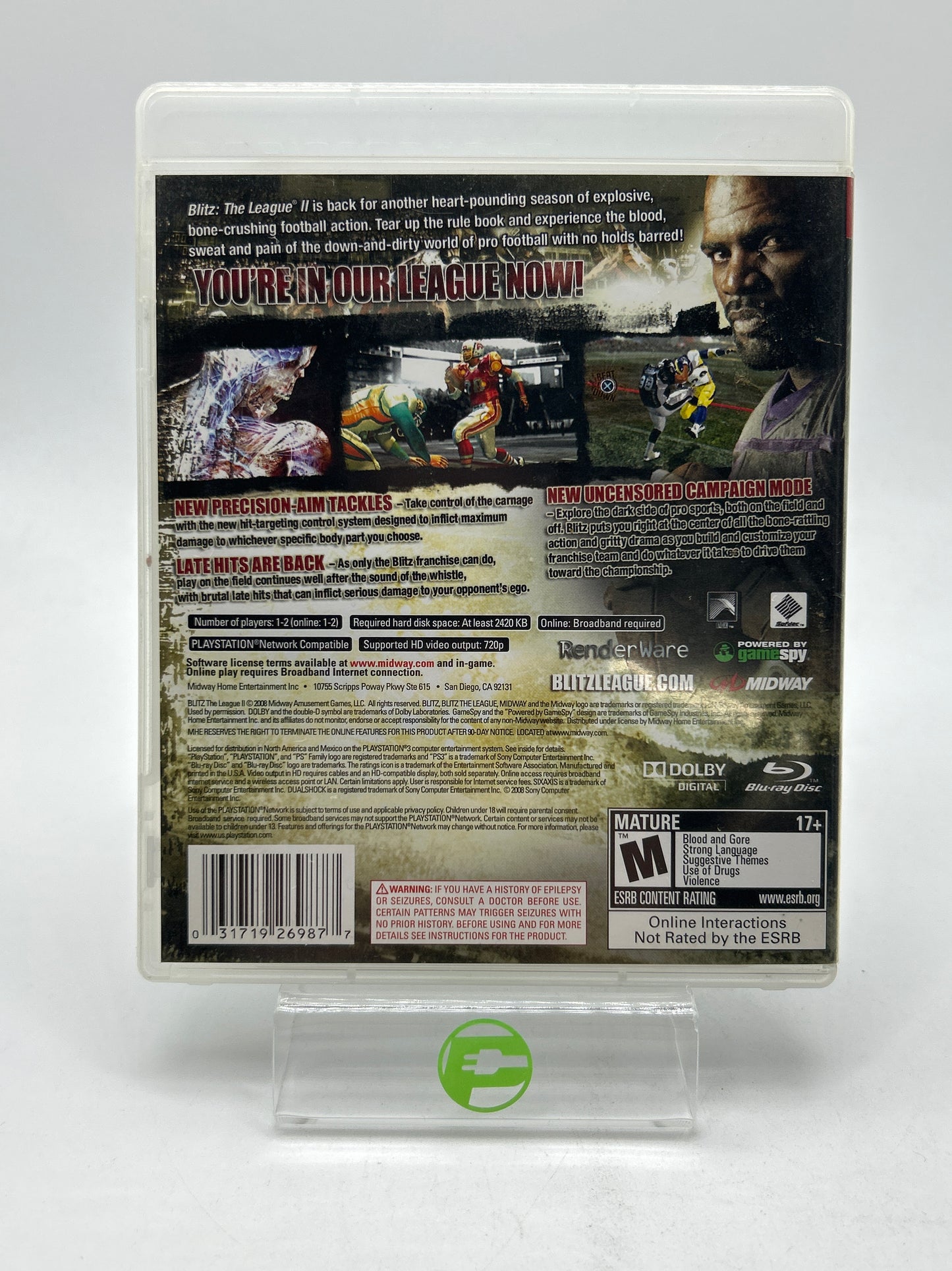Blitz The League II (Sony PlayStation 3 PS3, 2008)