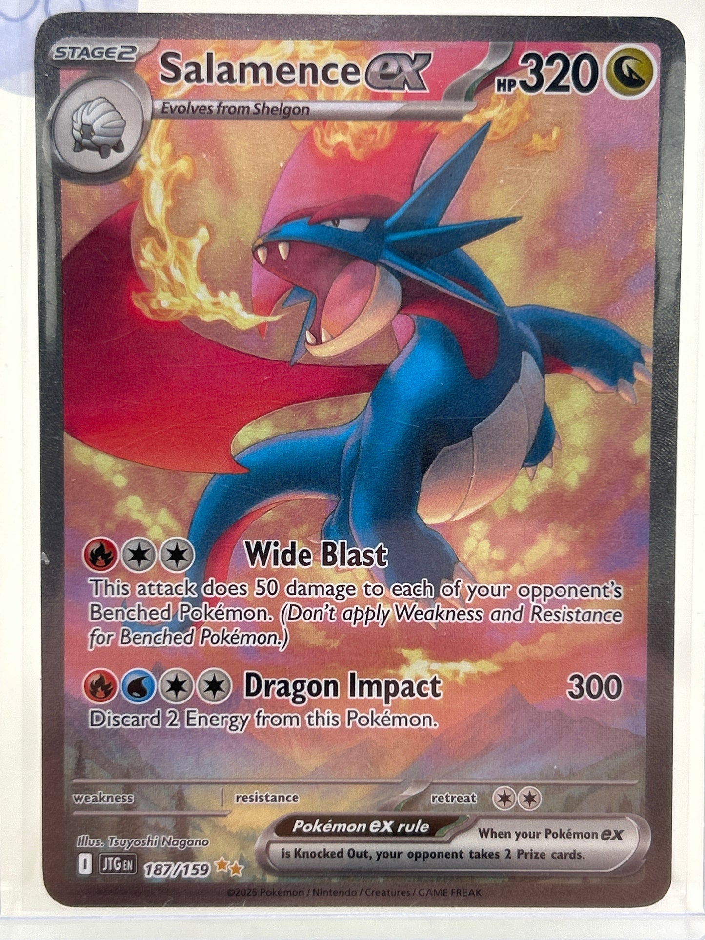 Pokémon TCG Journey Together Salamence ex 187/159 English
