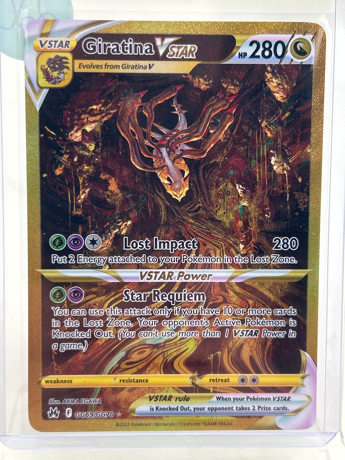 Pokémon TCG Crown Zenith Giratina Vstar GG69/GG70 English