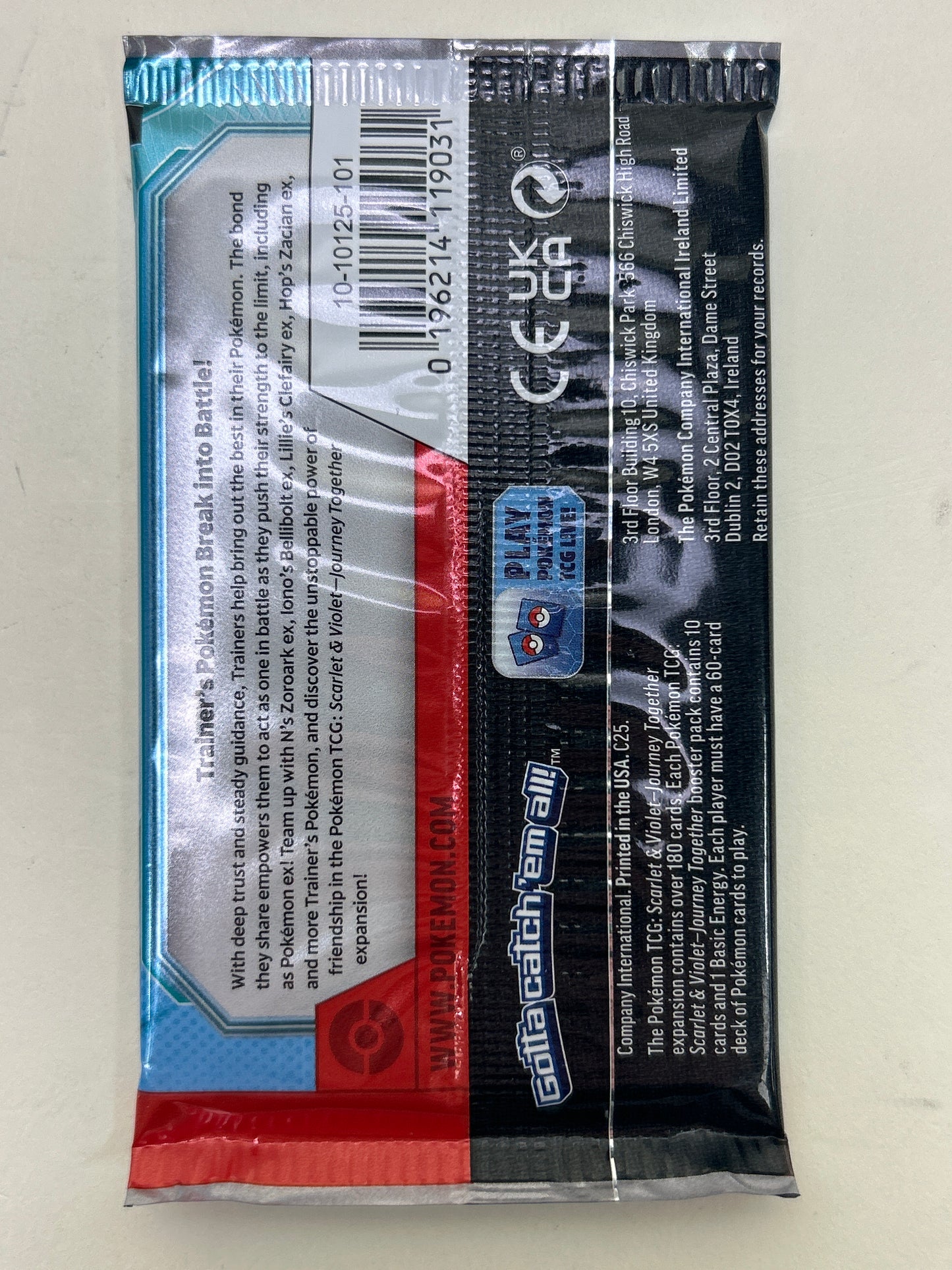 New Pokémon TCG Journey Together Booster Pack