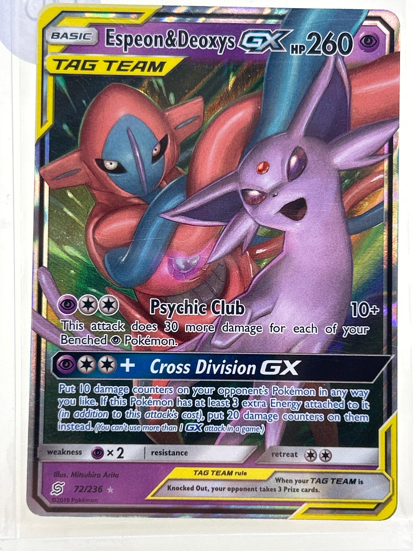 Pokémon TCG Unified Minds Espeon & Deoxys 72/236 English