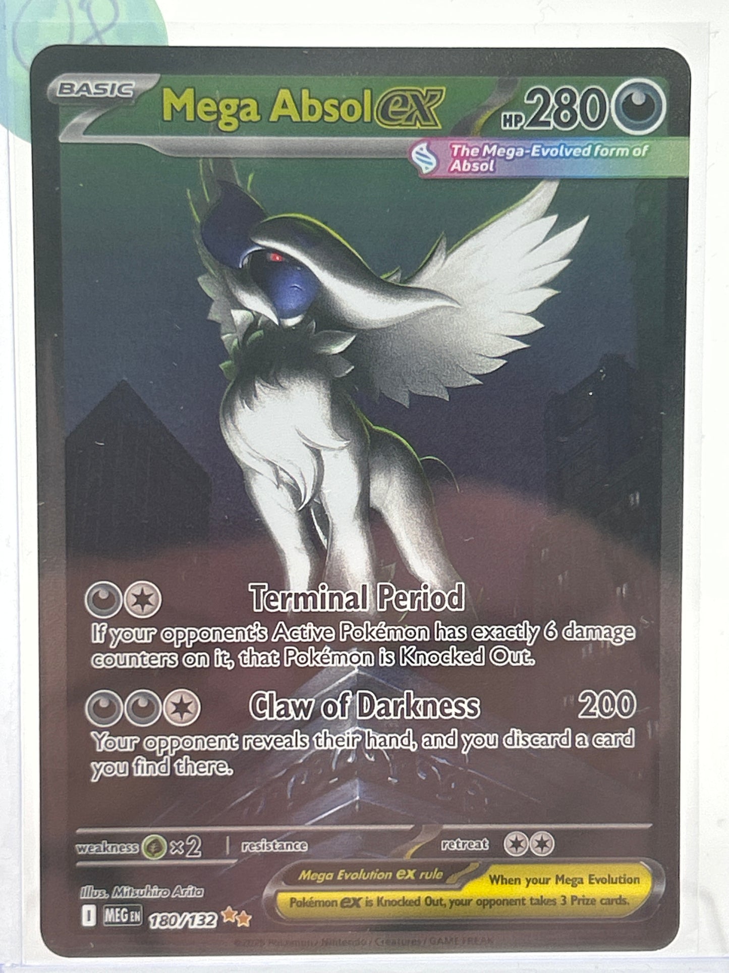 Pokémon TCG Mega Evolution mega absol ex 180 English