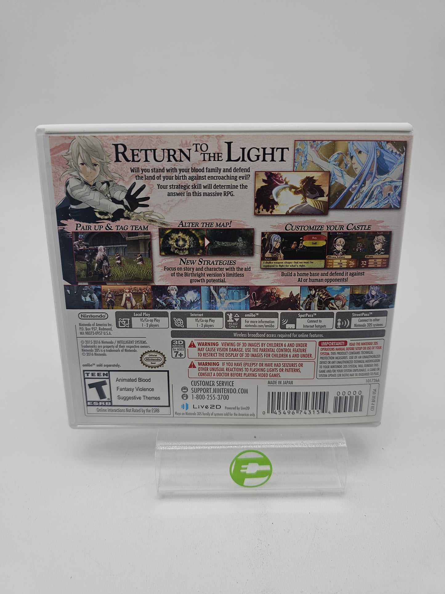 Fire Emblem Fates Birthright (Nintendo 3DS, 2016)