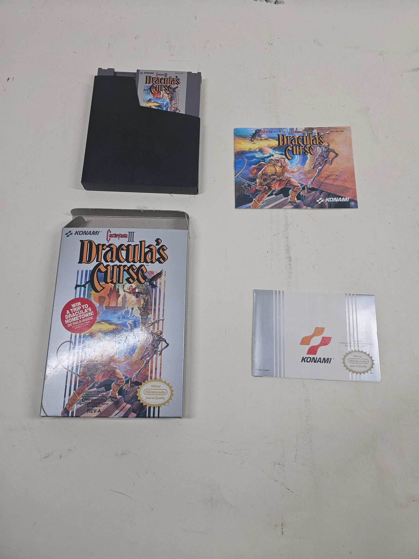 Castlevania III Dracula's Curse (Nintendo NES, 1990) CIB