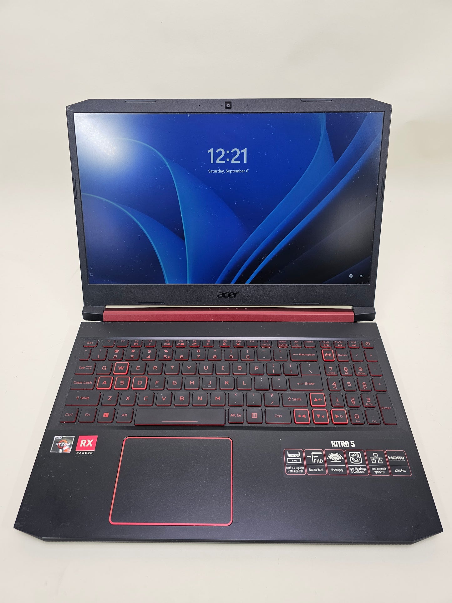 Acer Nitro 5 15.6" Ryzen 5 3550H 2.1GHz 6GB RAM 256GB SSD Radeon rX560X