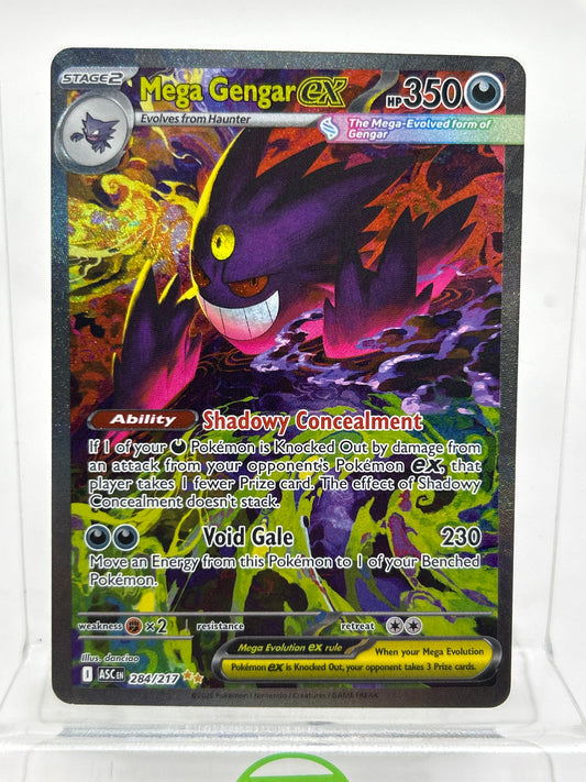 Pokémon TCG Ascended Heroes Mega Gengar Ex 284/217 Holo English