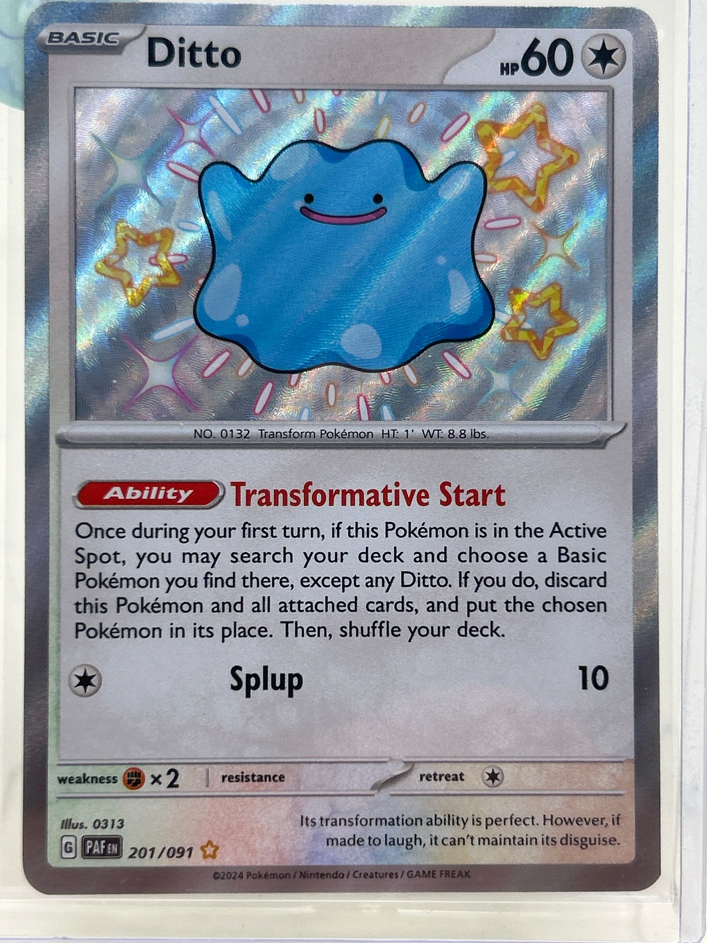 Pokémon TCG Paldean Fates Ditto 201 English