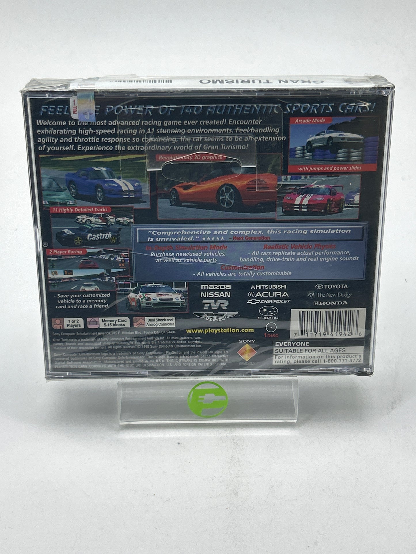 New Gran Turismo (Sony PlayStation 1 PS1, 1998) w Hangtab READ