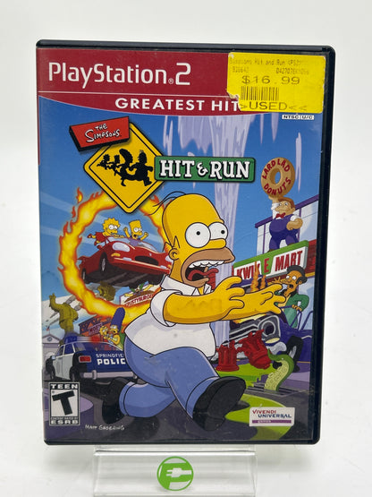 The Simpsons Hit and Run [Greatest Hits] (Sony PlayStation 2 PS2, 2003)