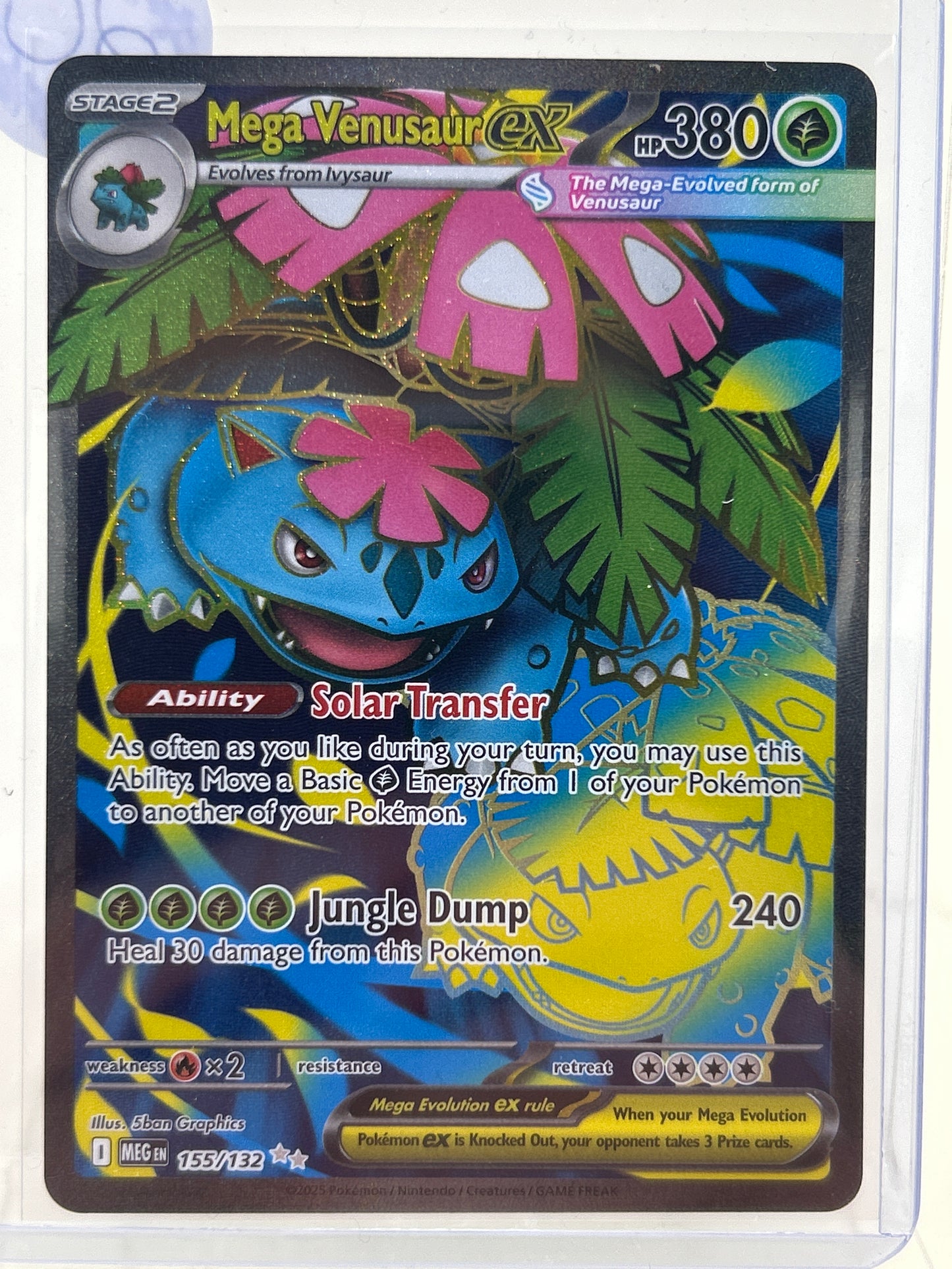 Pokémon TCG Mega Evolution Mega Venusaur Ex 155/132 English