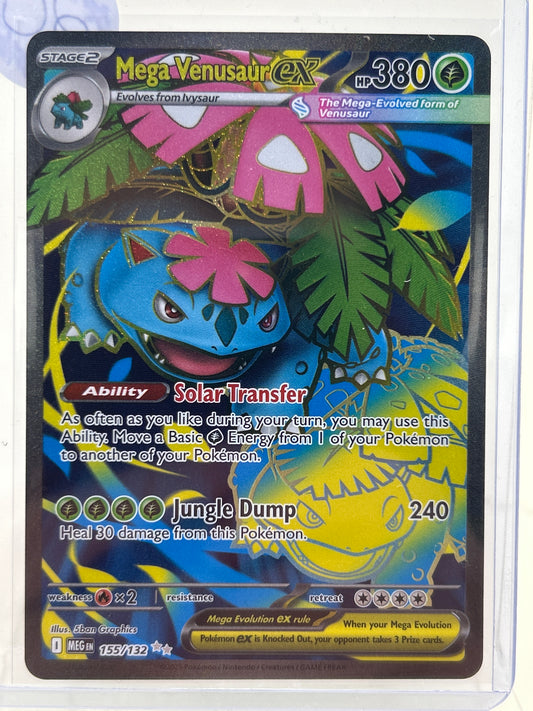 Pokémon TCG Mega Evolution Mega Venusaur Ex 155/132 English
