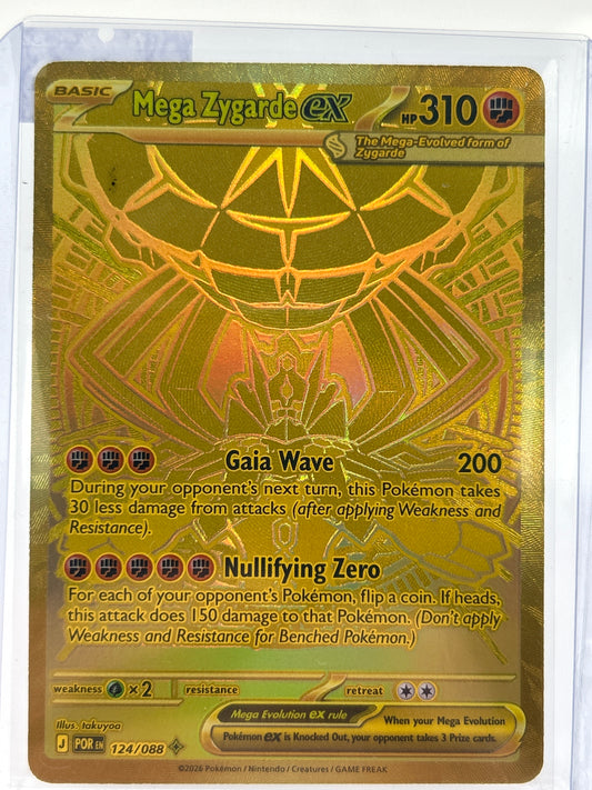 Pokémon TCG Perfect Order Mega Zygarde EX 124 Holo English
