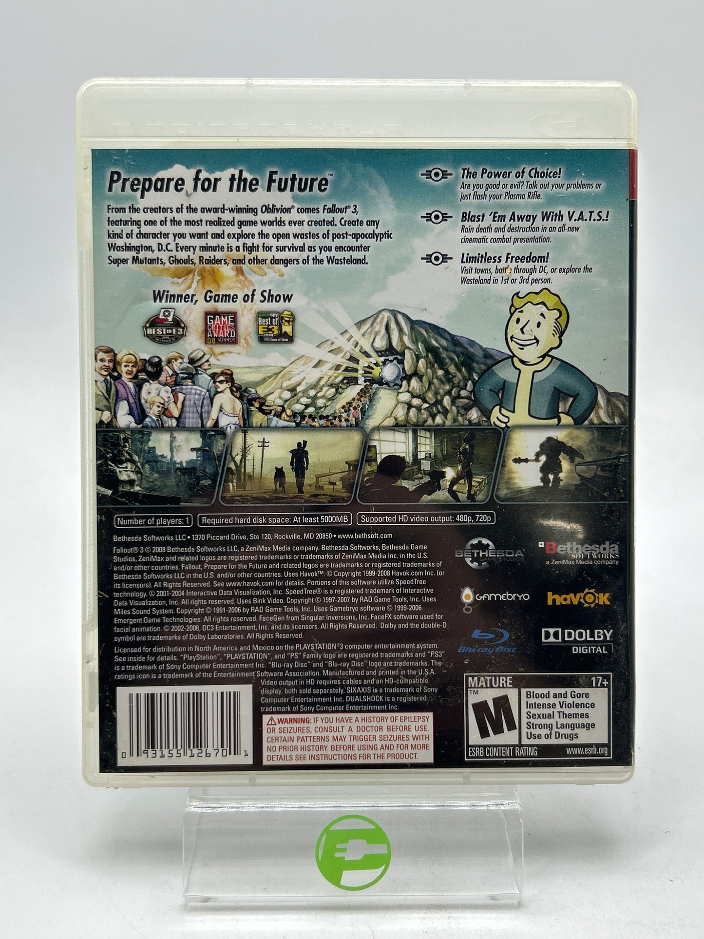 Fallout 3 (Sony PlayStation 3 PS3, 2008)