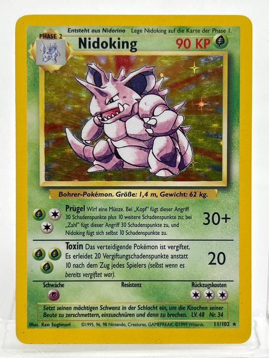 Pokémon TCG Base Set Nidoking 11/102 Holo German