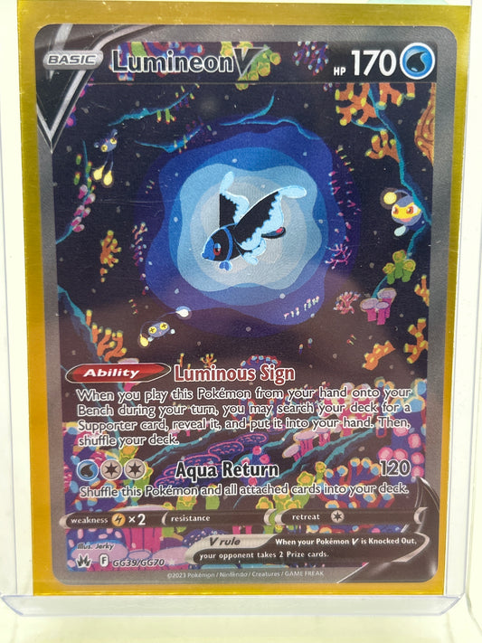Pokémon TCG Crown Zenith Lumineon V GG39/GG70 English