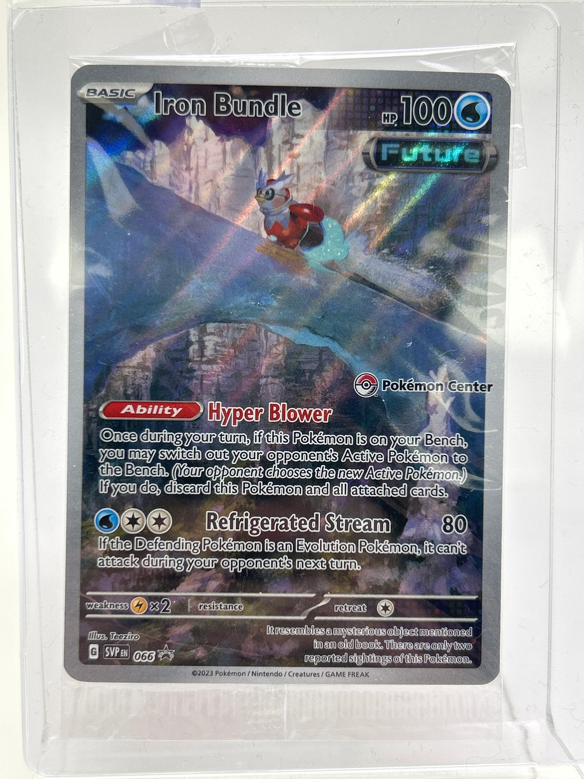 Paradox Rift 206 Pokémon TCG Paradox Rift Iron Bundle 066 English Pokemon Center Stampe ...