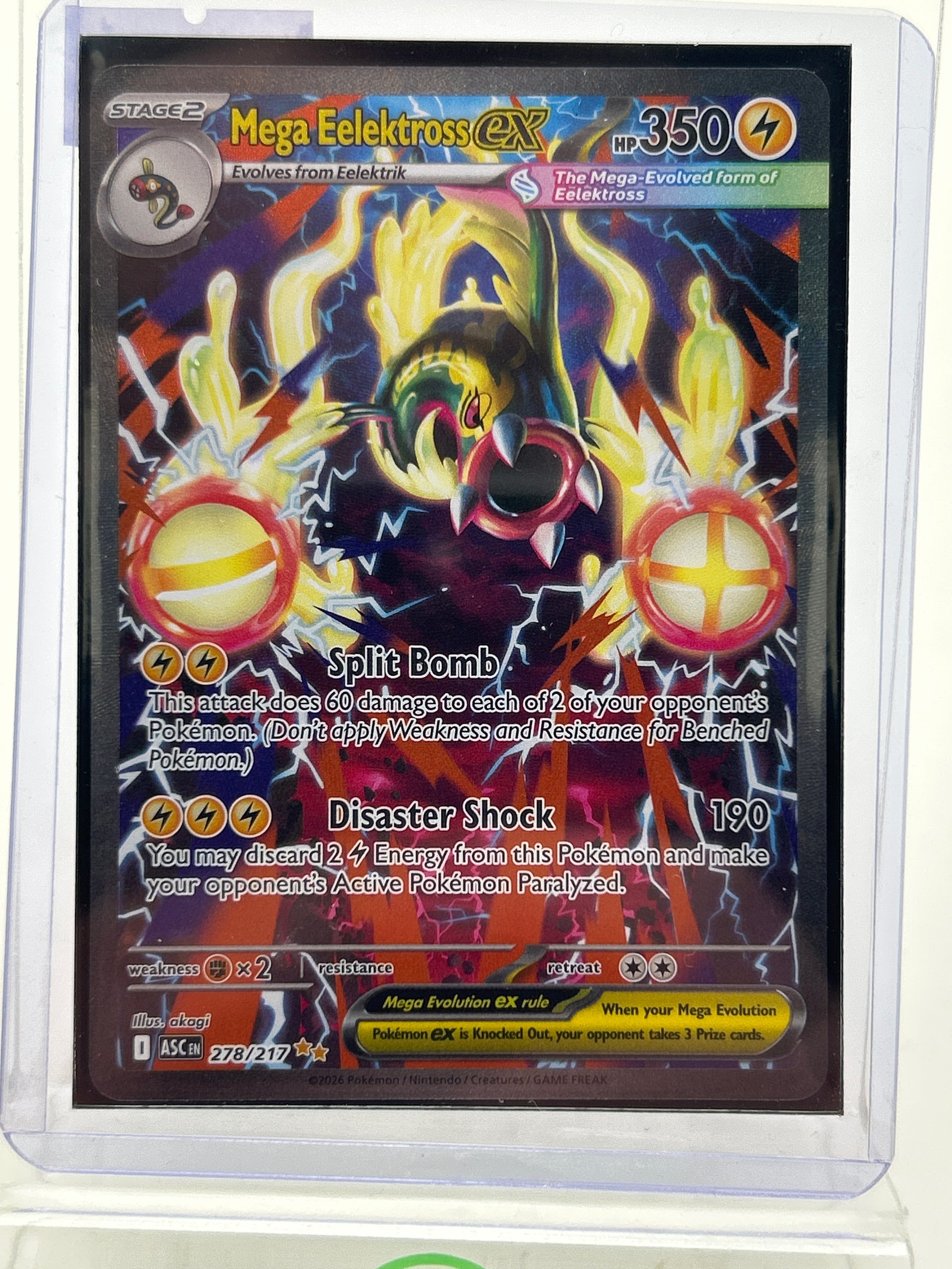 Mega Eelektross ex 278/217 - Holofoil ME Ascended Heroes