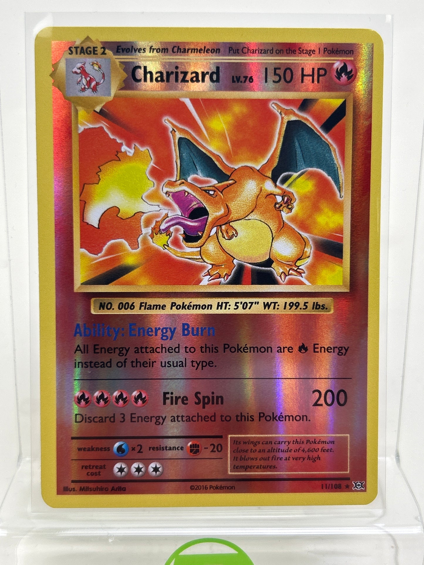 Pokémon TCG Evolutions Charizard 11 Reverse Holo English