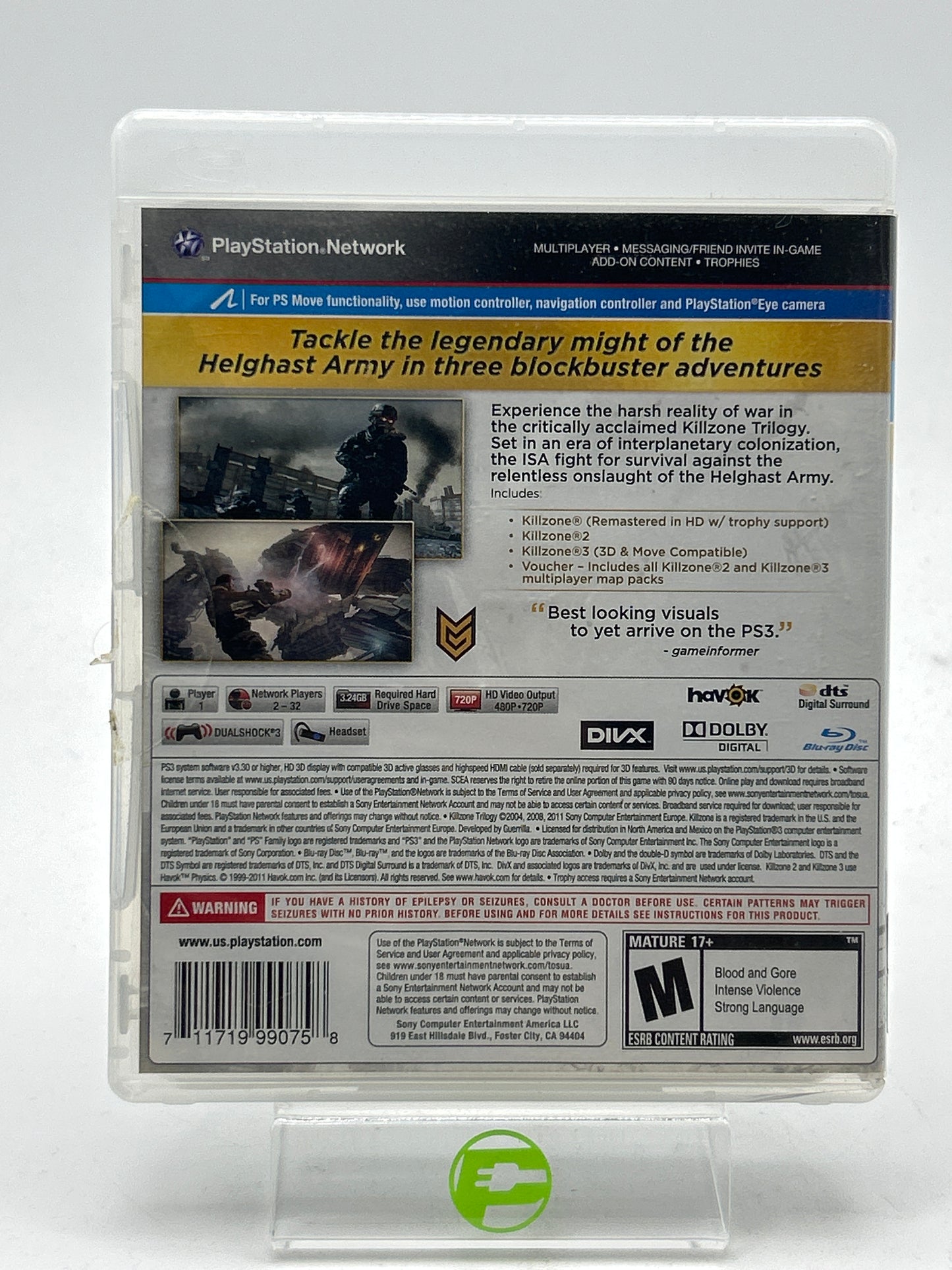 Killzone Trilogy Collection (Sony PlayStation 3 PS3, 2012)