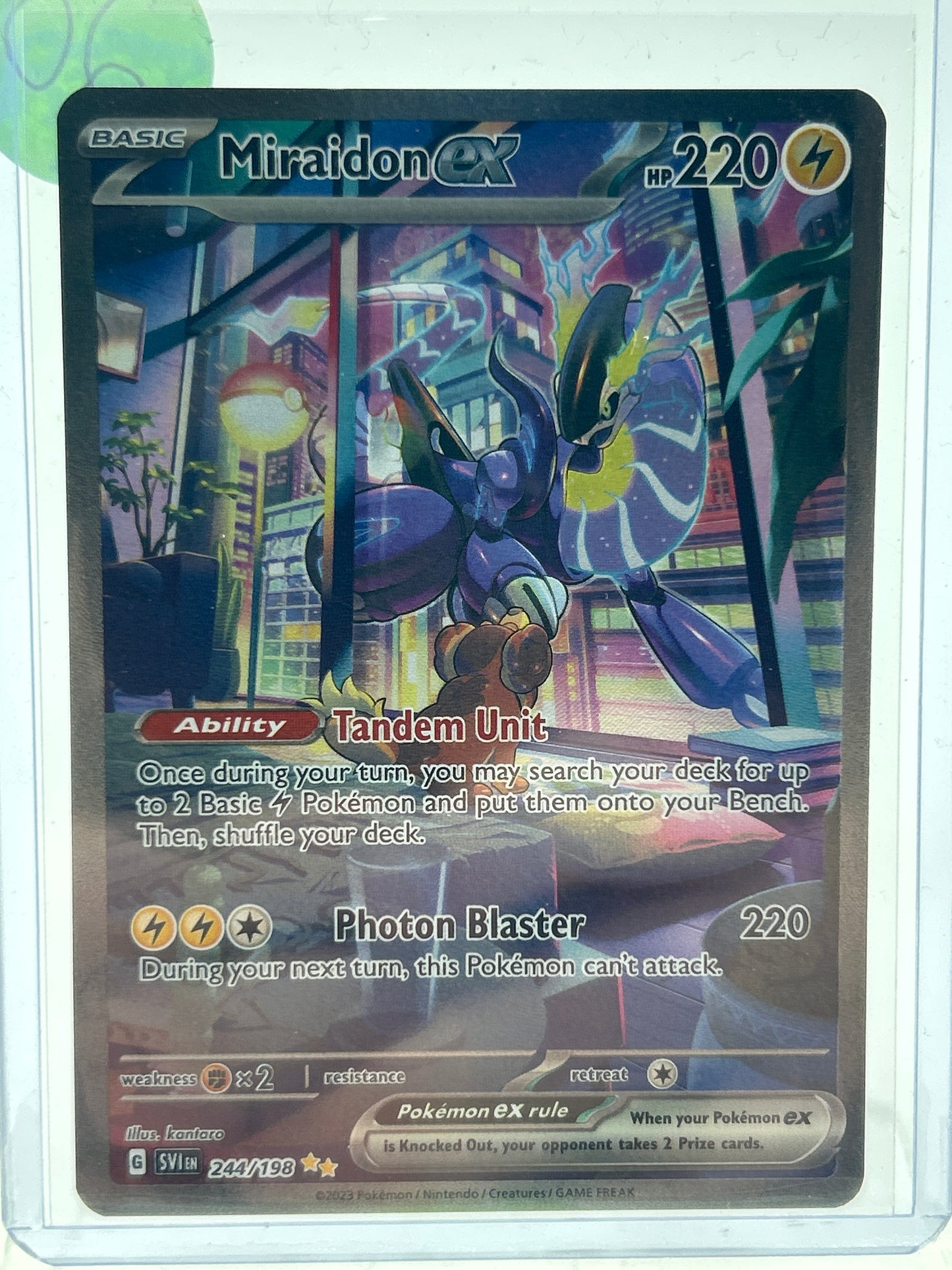 Pokémon TCG Scarlet & Violet Miradon EX 244/198 English