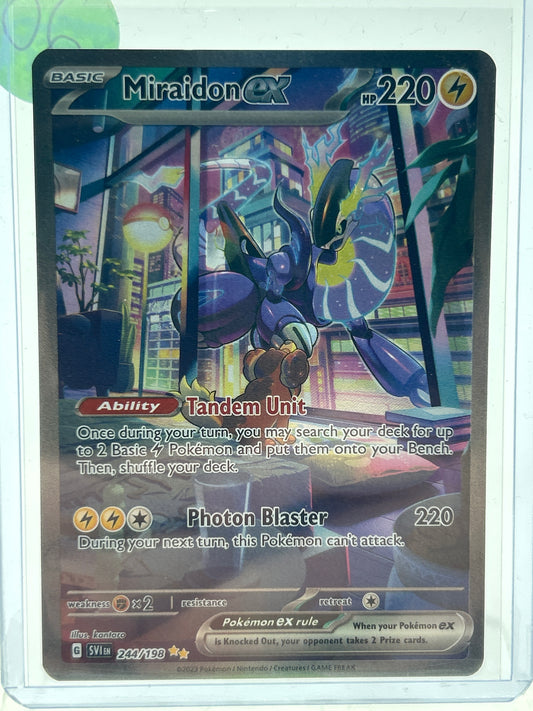 Pokémon TCG Scarlet & Violet Miradon EX 244/198 English