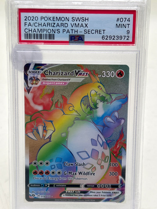 Pokémon TCG Champions Path Charizard VMax 74 English PSA 9 MINT