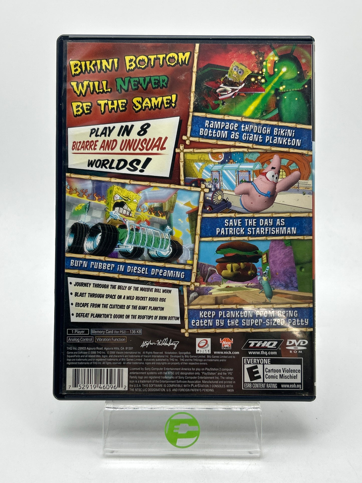SpongeBob SquarePants Creature from Krusty Krab (Sony PlayStation 2 PS2, 2006)