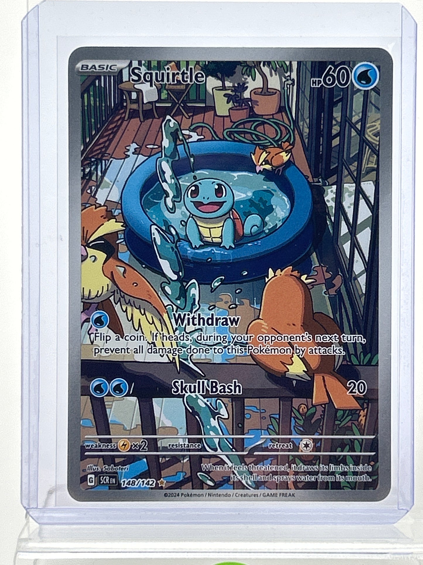 Pokémon TCG Stellar Crown Squirtle 148/142 English