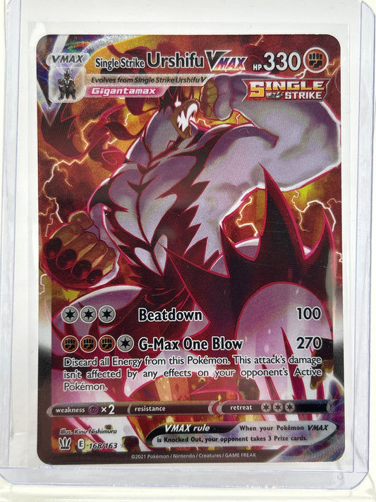 Pokémon TCG Battle Styles Single Strike Urshifu Vmax 168/163 Holo English
