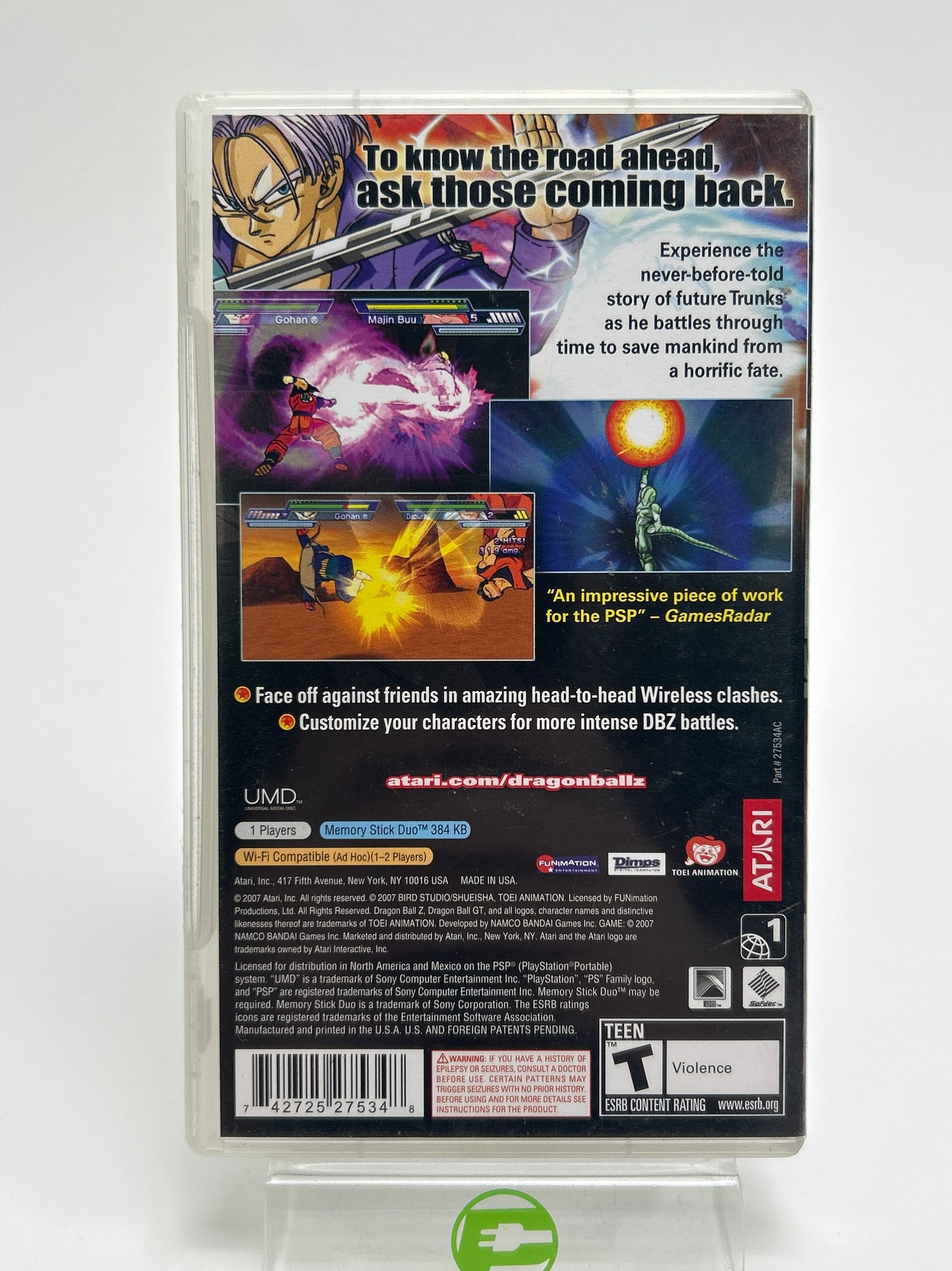 Dragon Ball Z Shin Budokai: Another Road (Sony PlayStation Portable PSP, 2007)