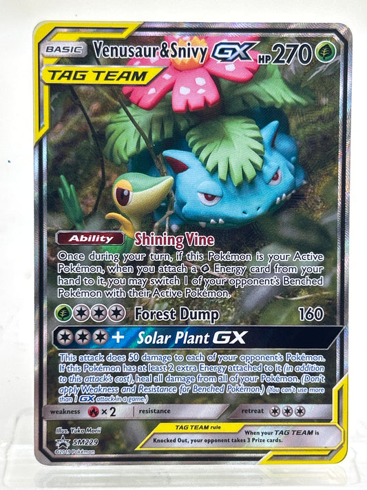 Pokémon TCG Sun & Moon Venusaur & Snivy GX SM229 English